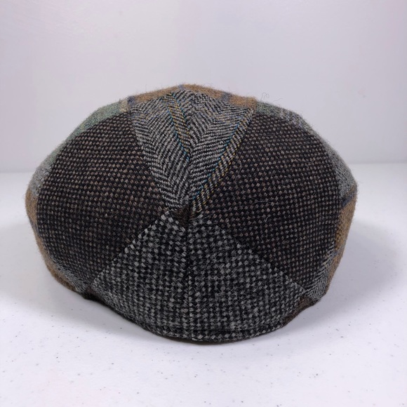 Vintage BROOKS BROTHERS 100% Wool Patchwork Hat - Picture 4 of 6